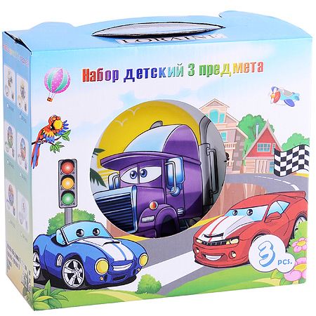 Детский набор 3 предмета Машина LORAINE 31432