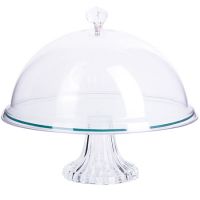 Блюдо с крышкой стекло 26х26см