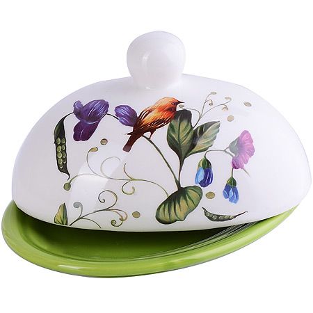 Масленка Loraine с крышкой 14х9.5 см
