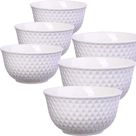 Набор салатниц Loraine 4 предмета 800 мл из керамики цвет белый