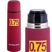 Термос 0,75л нержавеющая сталь бордовый Mayer&Boch