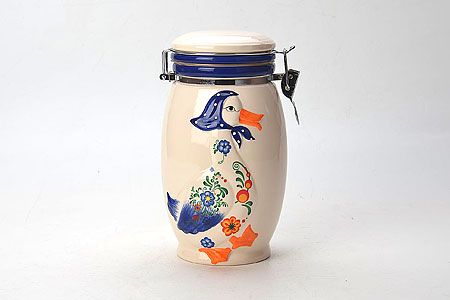 Банка для сыпучих продуктов LORAINE «ГУСИ» с крышкой 