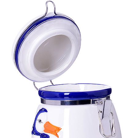 Банка для сыпучих продуктов LORAINE «ГУСИ» с крышкой 