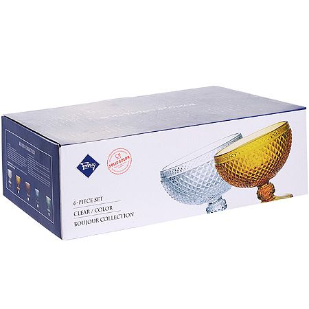 Набор креманок 300 мл 6 шт ЯНТАРНЫЙ