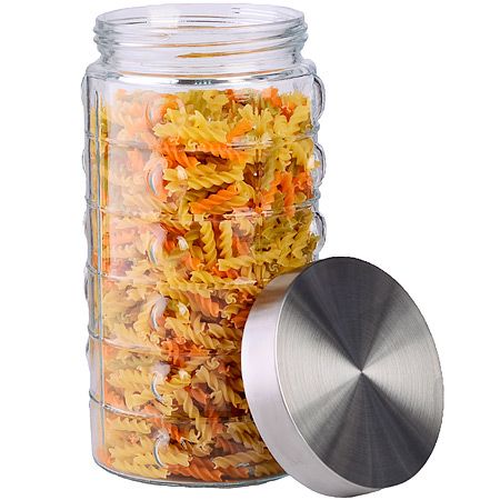 Набор банок для сыпучик продуктов 4 предмета, стекло/полипропилен/нержавеющая сталь 31026 MAYERBOCH