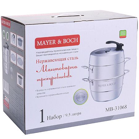 Мантоварка 3-х ярусная 30 см 9,5л Mayer&Boch