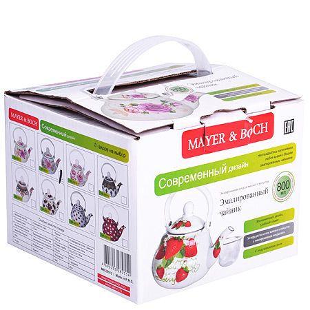 Заварник ЭМАЛЬ с сито 0.8 л 28515 MAYERBOCH