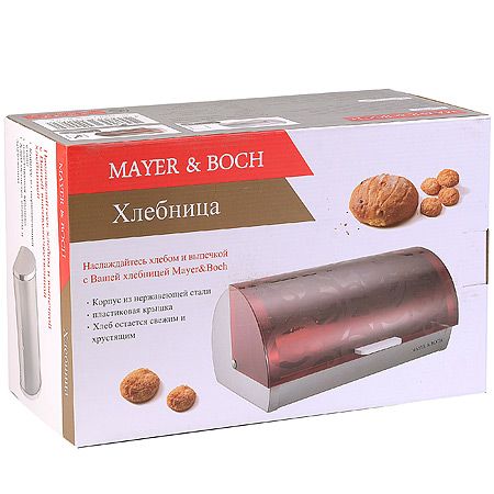 Хлебница Mayer&Boch 39х25 см из нержавеющей стали 