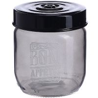 Банка для сыпучих 425 мл черный Mayer&Boch