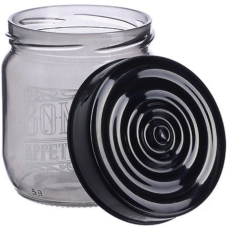 Банка для сыпучих 425 мл черный Mayer&Boch