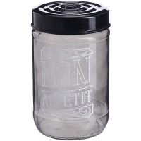 Банка для сыпучих 660 мл черная Mayer&Boch