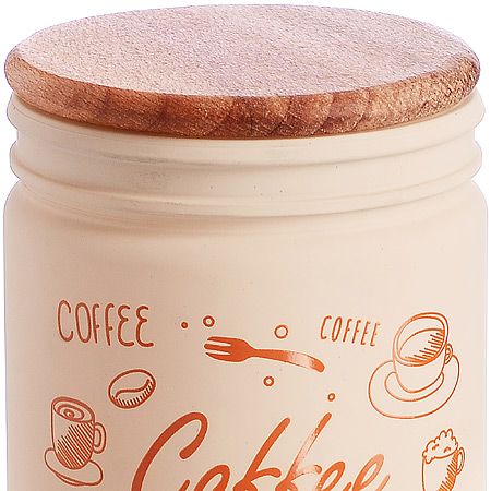 Банка для сыпучих 446 мл с деревянной крышкой Coffee Mayer&Boch