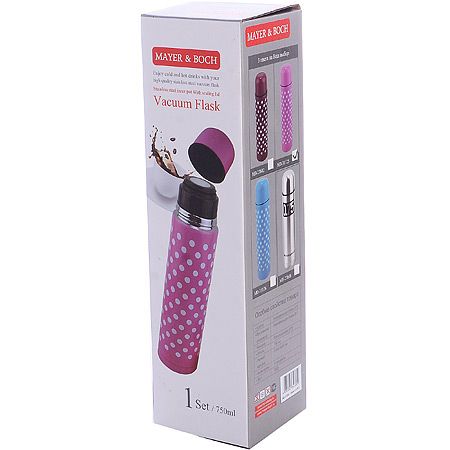 Термос 750 мл нержавеющая сталь розовый Mayer&Boch