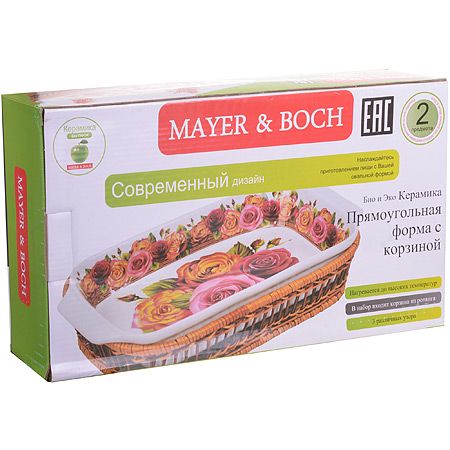 Форма для запекания 1,5 л 35х5 см РОЗЫ Mayer&Boch 