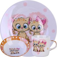 Набор детский 3 предмета 'Котята' 30546 LORAINE