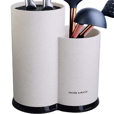 Подставка для ножей бежевая 22 см Mayer&Boch