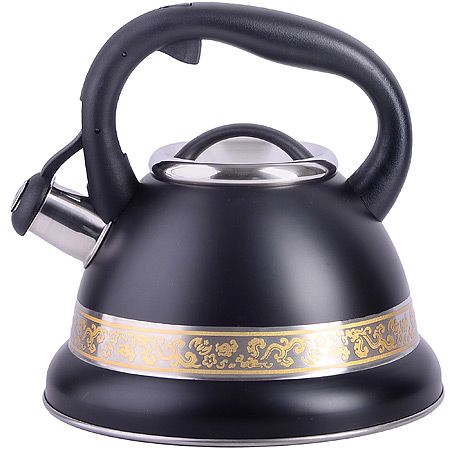 Чайник Mayer&Boch 3 л со свистком из нержавеющей стали цвет чёрный 