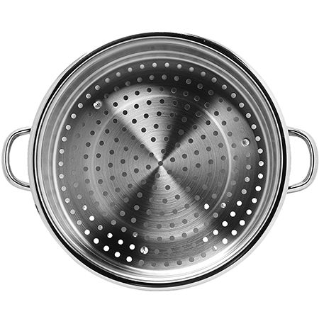 Мантоварка 5-ти ярусная 8 л 30 см, нержавеющая сталь, стеклянная крышка 81011 ARIAN