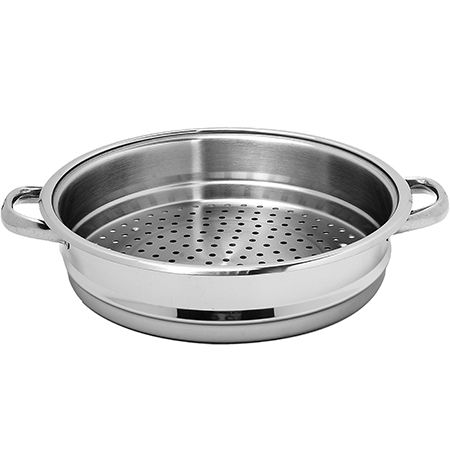 Мантоварка 5-ти ярусная 8 л 30 см, нержавеющая сталь, стеклянная крышка 81011 ARIAN