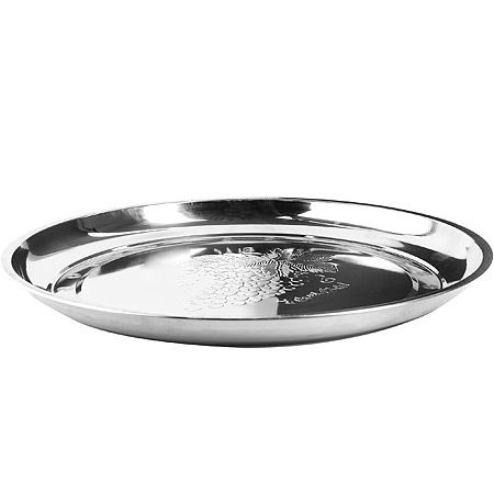 Поднос 36 см круглый из нержавеющей стали 21467 MAYERBOCH