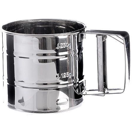 Просеиватель с ручным механизмом для муки 10 см, 250 гр