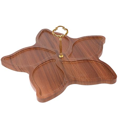 Менажница на подставке 5 блюд 18x10 см, фарфор, 7 предметов LORAINE 90033-320