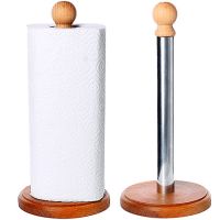 Подставка для бумажных полотенец бук/хром 8111