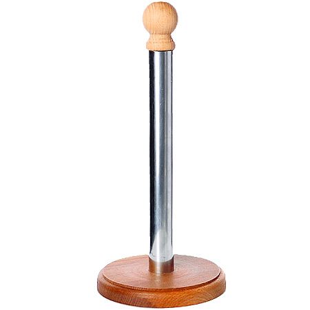 Подставка для бумажных полотенец бук/хром 8111