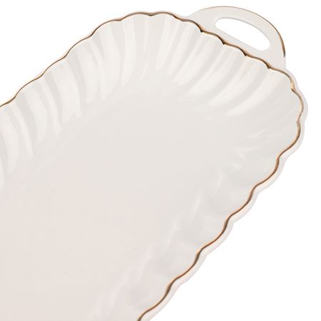 Блюдо сервировочное для подачи 29.5x13 см фарфор LORAINE 90048-505S