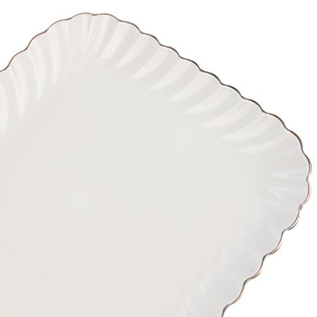 Блюдо сервировочное для подачи 41x26 см фарфор LORAINE 90055-507L