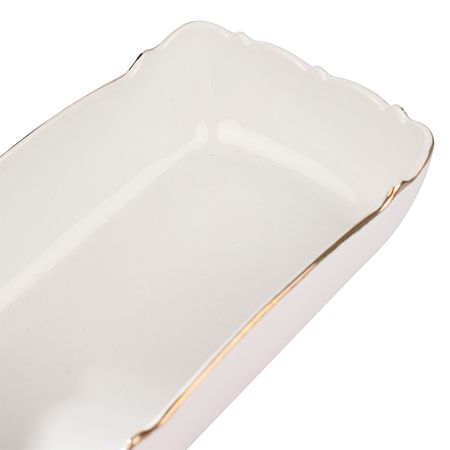 Блюдо сервировочное для подачи 15x9 см фарфор LORAINE 90067-328-8