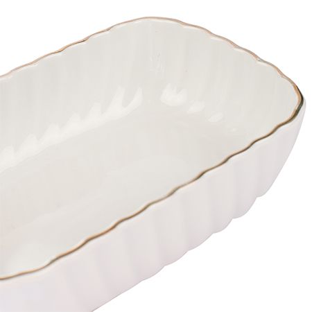 Блюдо сервировочное для подачи 14x9 см фарфор LORAINE 90071-508-8