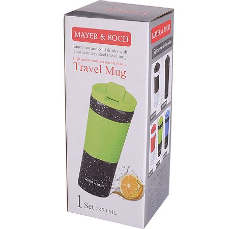 Термокружка 470 мл из нержавеющей стали Mayer&Boch 