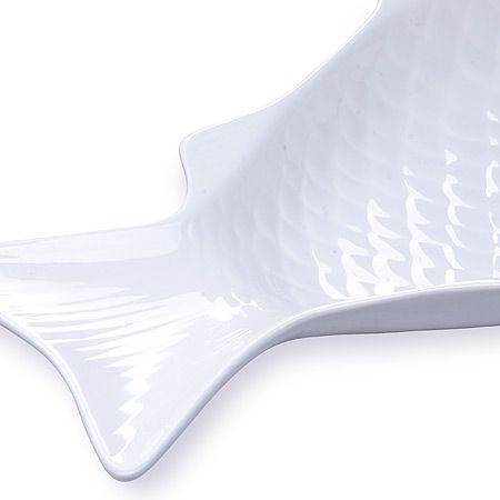 Блюдо сервировочное для рыбы фарфор