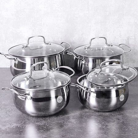 Набор посуды Mayer&Boch 8 предметов 1,3 л 1,7 л 2,4 л 3,4 л 