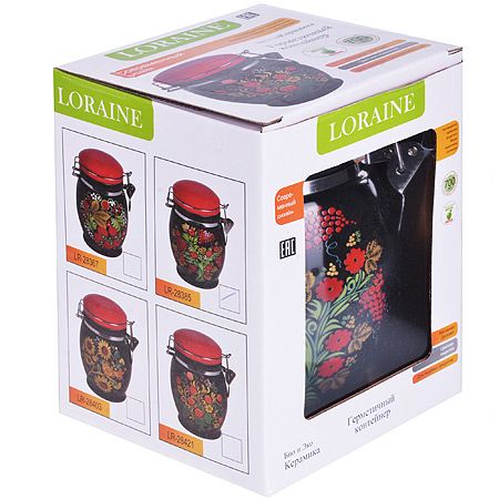 Банка для сыпучих продуктов LORAINE «Брусника» 700 мл 