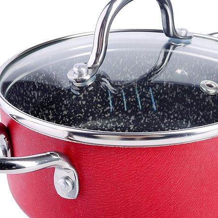 Кастрюля с крышкой 0.6л 12 см алюминий/нержавеющая сталь 81004 Hascevher