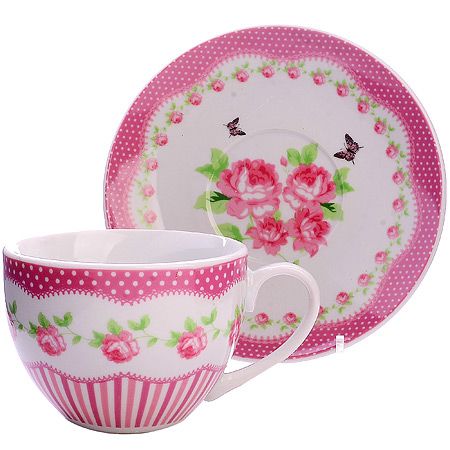 Чайный сервиз 12 предметов 220 мл ЦВЕТЫ 25924 LORAINE
