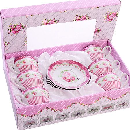 Чайный сервиз 12 предметов 220 мл ЦВЕТЫ 25924 LORAINE