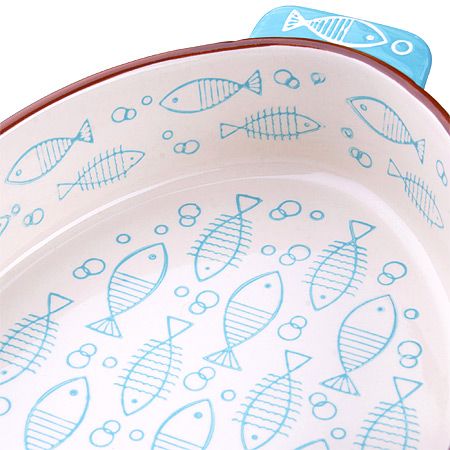 Форма для запекания 1,9 л керамика овальная, голубой LORAINE