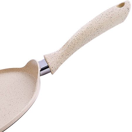 Блинница алюминиевая 24 см цвет бежевый Hascevher