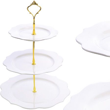 Конфетница 3х ярусная 18-23-26,5 см фарфор LORAINE