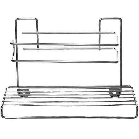 Держатель для бумаги с полочкой 19х12.5х9.5 см металл АЛТ411С