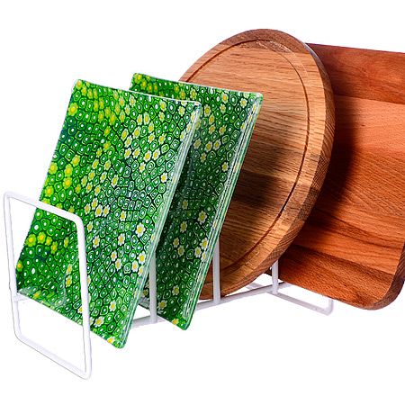 Подставка для тарелок и досок без поддона 23.5х12.5х12.5 см металл АЛТ409