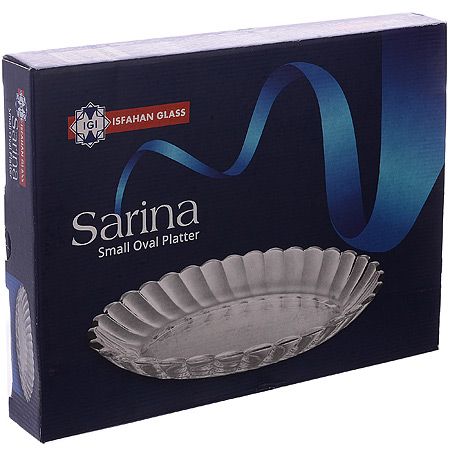 Салатница 25х19х3,5 см стекло Sarina