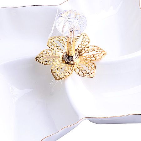 Менажница фарфор 4 секции 20х20х3.5 60046 LORAINE