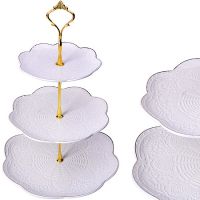 Конфетница 3х ярусная 15-19,5-25 см фарфор LORAINE