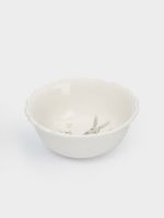 Салатник 15х7 см, 530 мл, керамика, белый, Кролик с цветами, Flower Rabbit