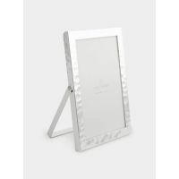 Фоторамка 11х16 см, металл/стекло, серебристая, Мятый эффект, Museum