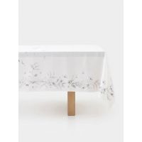 Скатерть 160х160 см, полиэстер, молочная, Полевые цветы, Flower melody